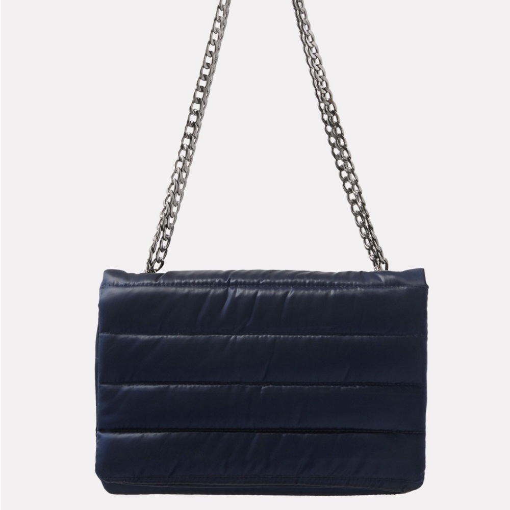 Think Royln Dame Handbag w chain strap liquid indigo